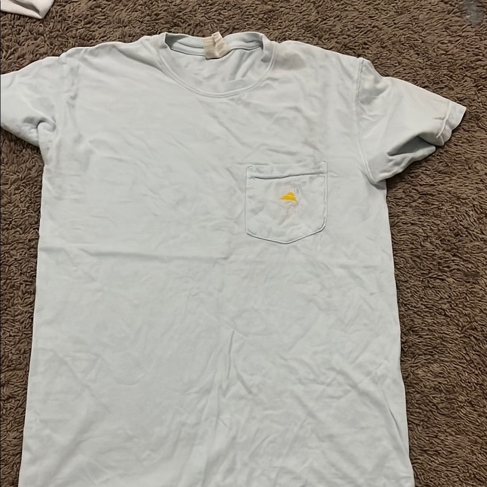 Blue Short Sleeve Crew Neck Tee